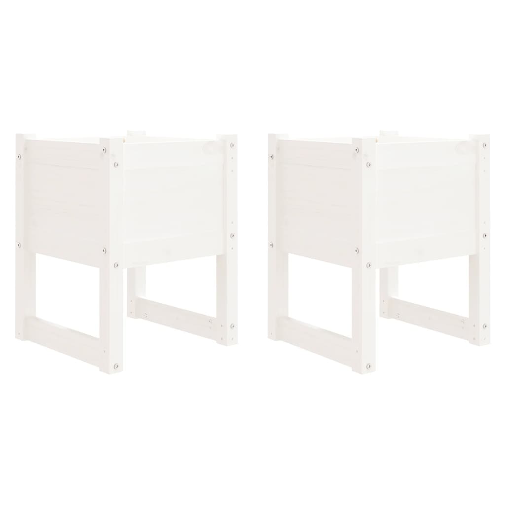 Plantadores Vidaxl 2 ST 40x40x52.5 cm de pino sólido