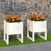 Plantadores Vidaxl 2 ST 40x40x52.5 cm de pino sólido