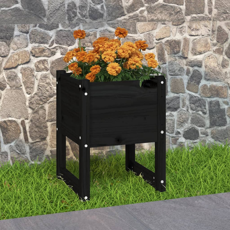 Vidaxl Planter Big 40x40x52.5 cm de pino sólido