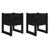 Vidaxl fioriere 2 ST 40x40x52.5 cm Pino solido nero