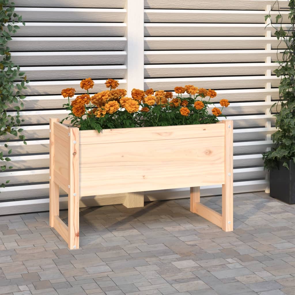 Jardinera vidaxx 78x40x52 cm madera maciza de pino