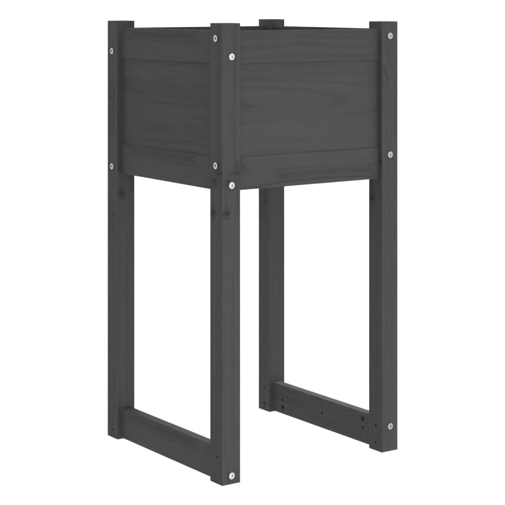 Vidaxl Planning Box 40x40x81 cm Solid Pine Gray