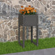 Vidaxl Planning Box 40x40x81 cm Solid Pine Gray