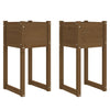 Plantadores Vidaxl 2 ST 40x40x81 cm de pino sólido marrón marrón