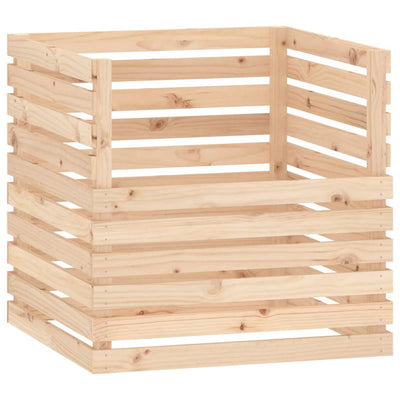 Vidaxx contenedor de compost de madera maciza de pino 80x80x78 cm
