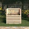 Vidaxx contenedor de compost de madera maciza de pino 80x80x78 cm