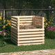 Vidaxx contenedor de compost de madera maciza de pino 80x80x78 cm