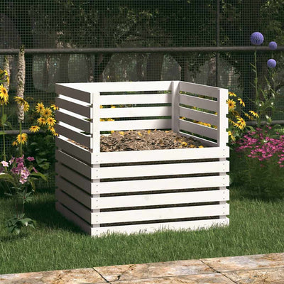 Vidaxl Compost Bin 80x80x78 cm de pino sólido