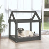 Vidaxl Dog Basket 71x55x70 cm Pine solido grigio