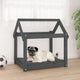 Vidaxl Dog Basket 71x55x70 cm Pine solido grigio