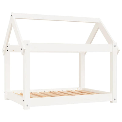 Vidaxl Cama para perros 81x60x70 cm Pino sólido White