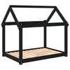Vidaxl hondenmand 101x70x90 cm massief grenenhout zwart