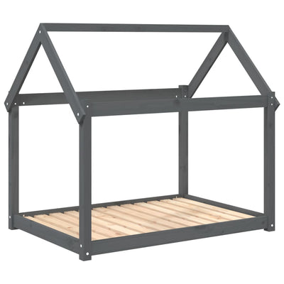 Vidaxl Dog Basket 111x80x100 cm Pine solido grigio
