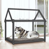 Vidaxl Dog Basket 111x80x100 cm Pine solido grigio