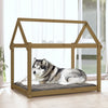 Vidaxl Dog Basket 111x80x100 cm Miele di pino solido marrone