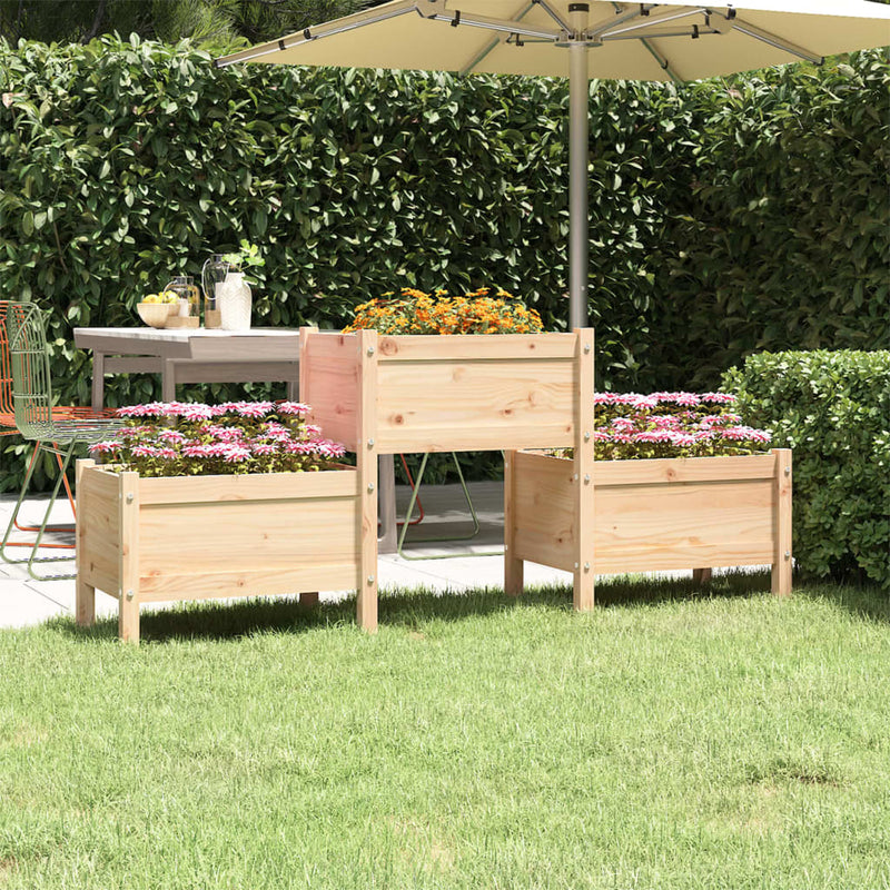 Vidaxl Planning Box 178.5x44x75 cm de pino sólido