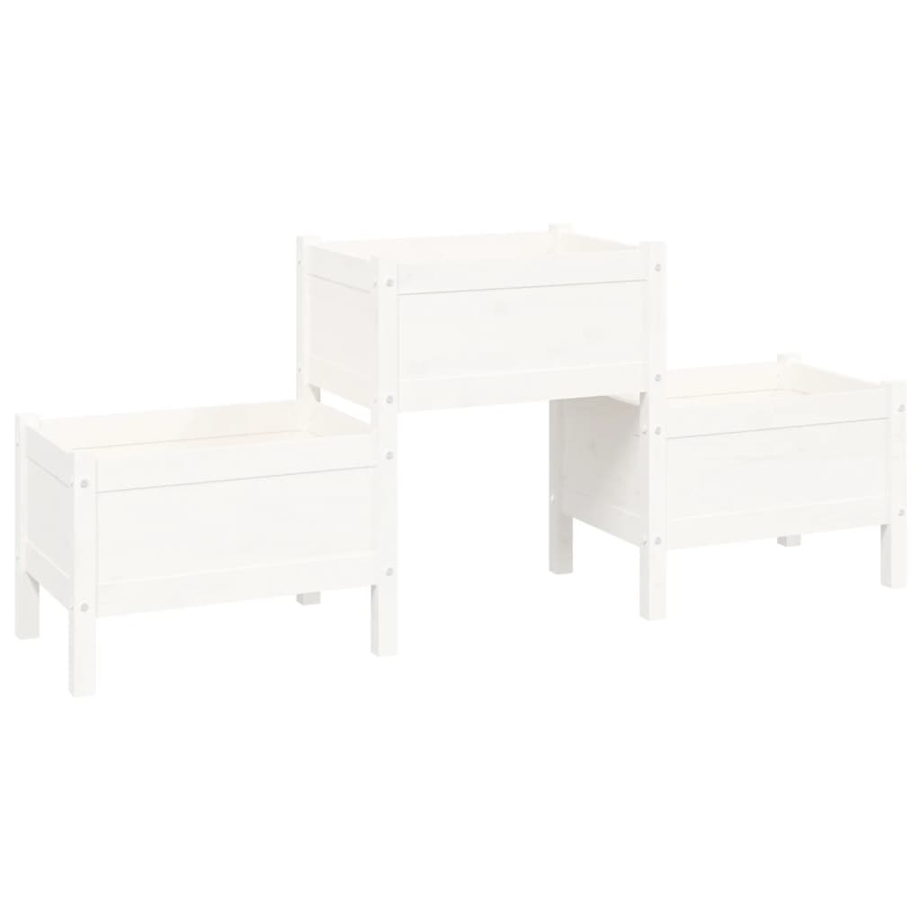 Vidaxl Planning Box 178.5x44x75 cm Pino sólido White