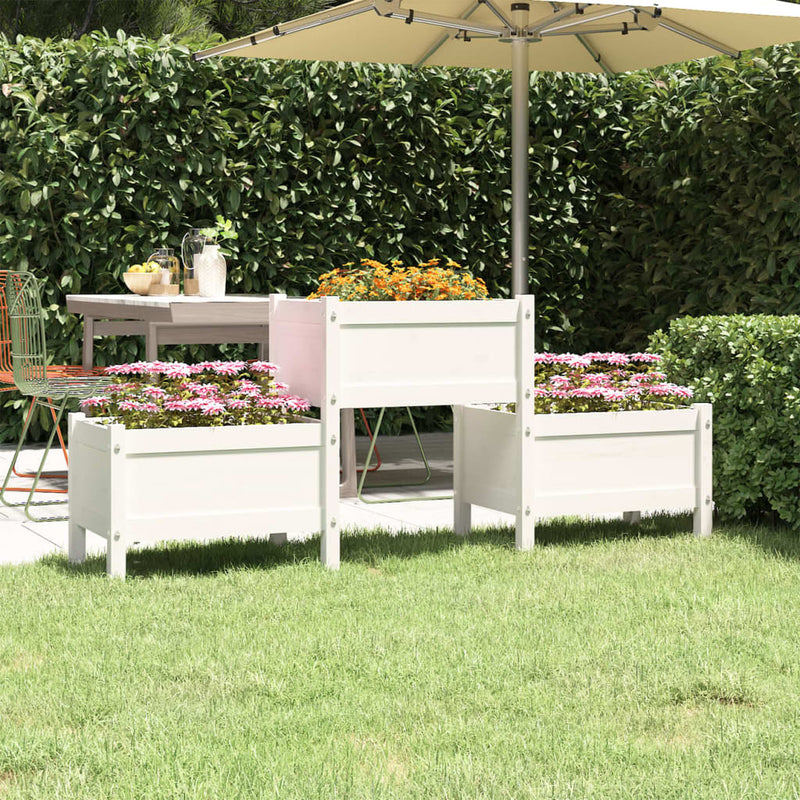 Vidaxl Planning Box 178.5x44x75 cm Pino sólido White