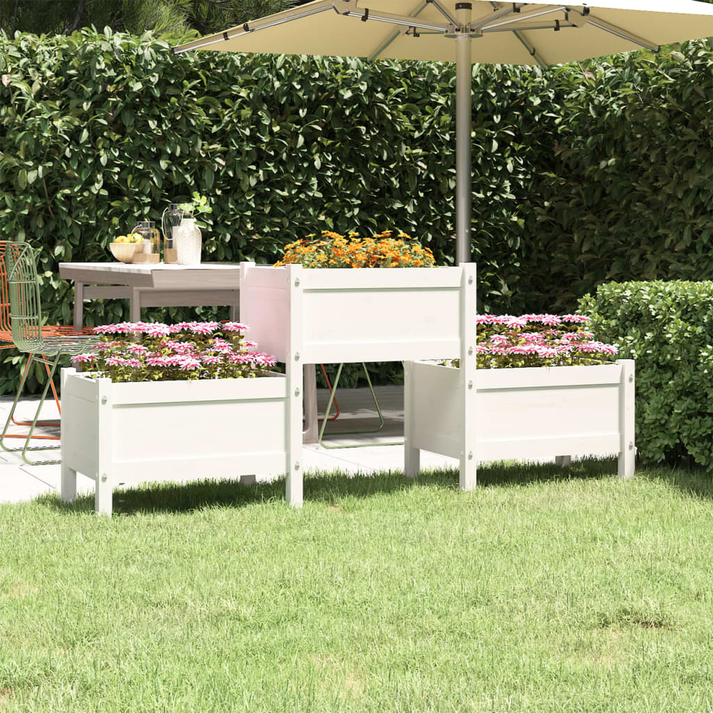 Vidaxl Planning Box 178.5x44x75 cm Pino sólido White