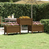 Vidaxl plantenbak 178,5x44x75 cm massief grenenhout honingbruin