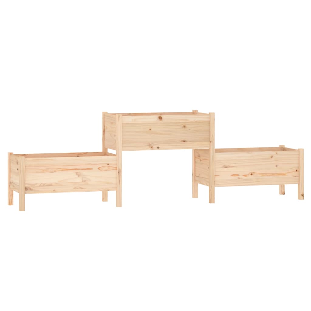 Vidaxl Planning Box 245.5x44x75 cm de pino sólido