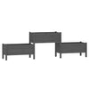 Casella di pianificazione Vidaxl 245.5x44x75 cm Pine grigio