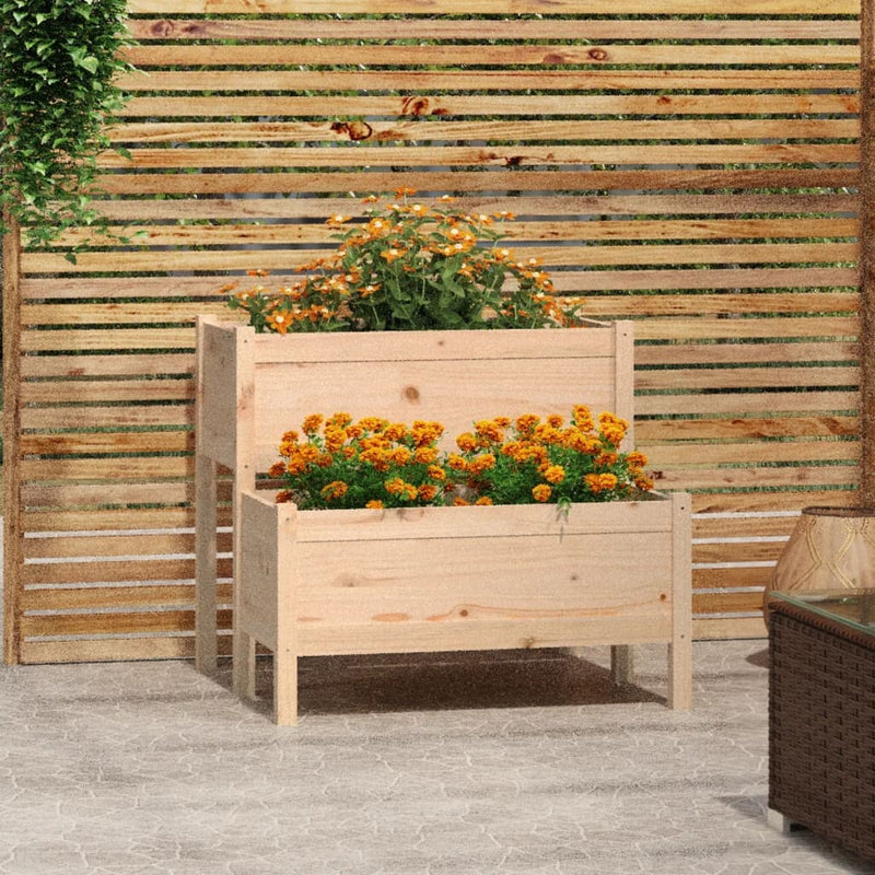 Vidaxl Planning Box 84.5x84x75 cm de pino sólido