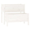 Casella di pianificazione Vidaxl 84.5x84x75 cm Pino solido bianco
