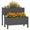 Vidaxl Planning Box 84.5x84x75 cm Solid Pine Gray