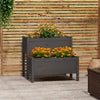 Vidaxl Planning Box 84.5x84x75 cm Solid Pine Gray