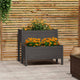 Vidaxl Planning Box 84.5x84x75 cm Solid Pine Gray