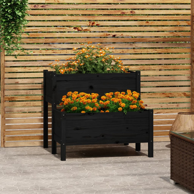 Vidaxl Planning Box 84.5x84x75 cm de pino sólido