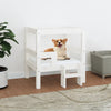 Vidaxl Dog Basket 55.5x53.5x60 cm Pino solido bianco