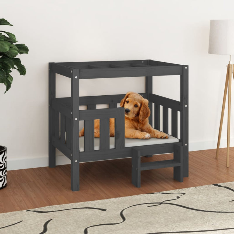 Vidaxl Dog Basket 75.5x63.5x70 cm Pinio solido