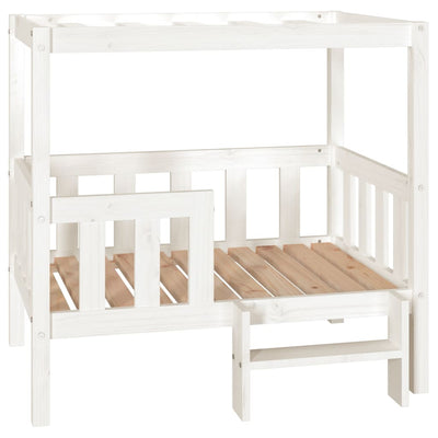 Vidaxl Dog Basket 95.5x73.5x90 cm Pino solido bianco
