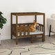Vidaxl dog basket 95.5x73.5x90 cm Solid pine honey brown