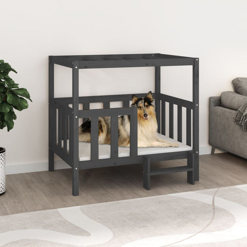 Vidaxl Dog Basket 105,5 x 83,5 x 100 cm Pine grigio