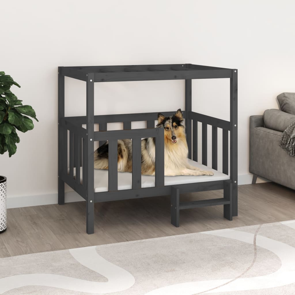 Vidaxl Dog Basket 105,5 x 83,5 x 100 cm Pine grigio