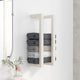 Vidaxx toallero 23x18x60 cm madera maciza de pino blanco
