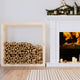 Vidaxl Fireplace 100x25x100 cm Solid pine