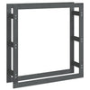 Vidaxl haardhoutrek 100x25x100 cm massief grenenhout grijs