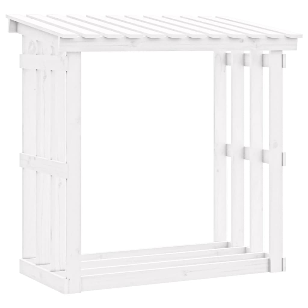 Leñero Vidaxx 108x64,5x109 cm madera maciza de pino blanco
