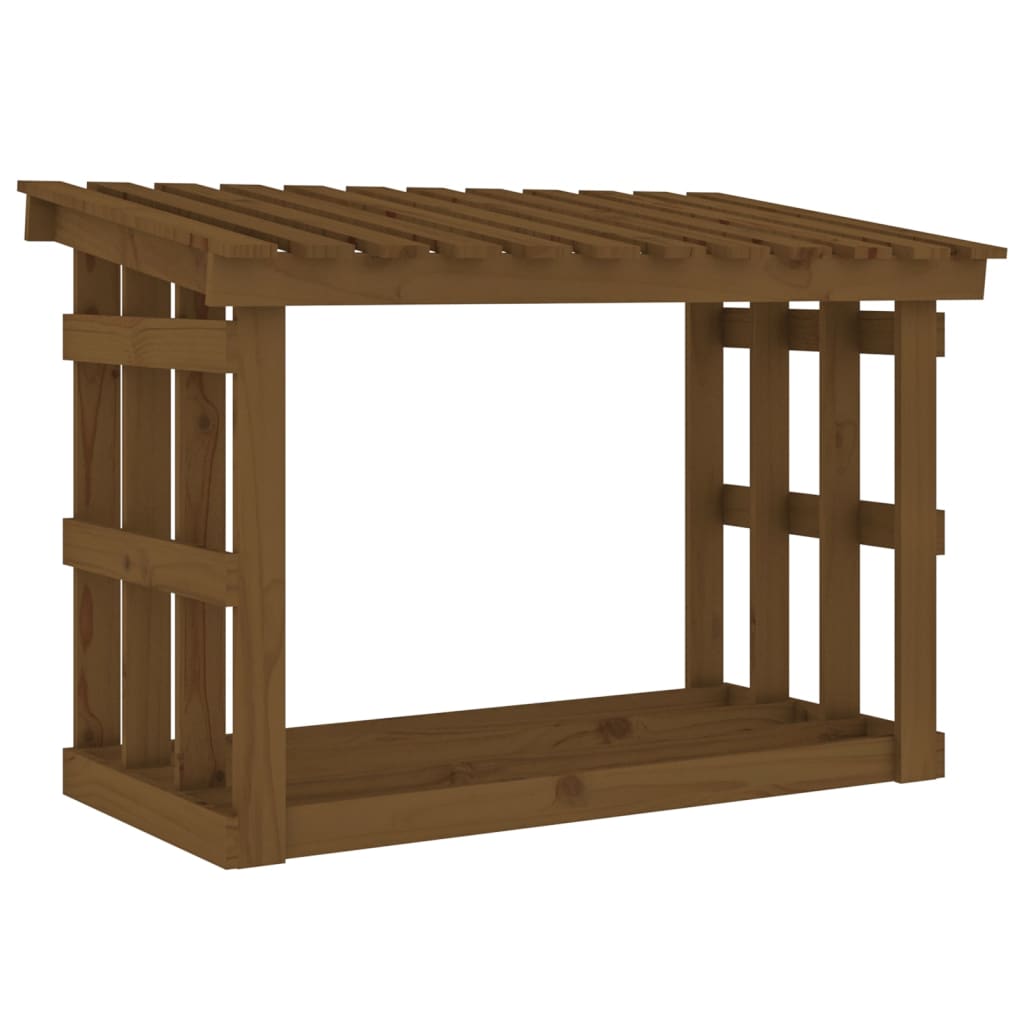 Chimenea de Vidaxl 108x64.5x77 cm de pino sólido marrón