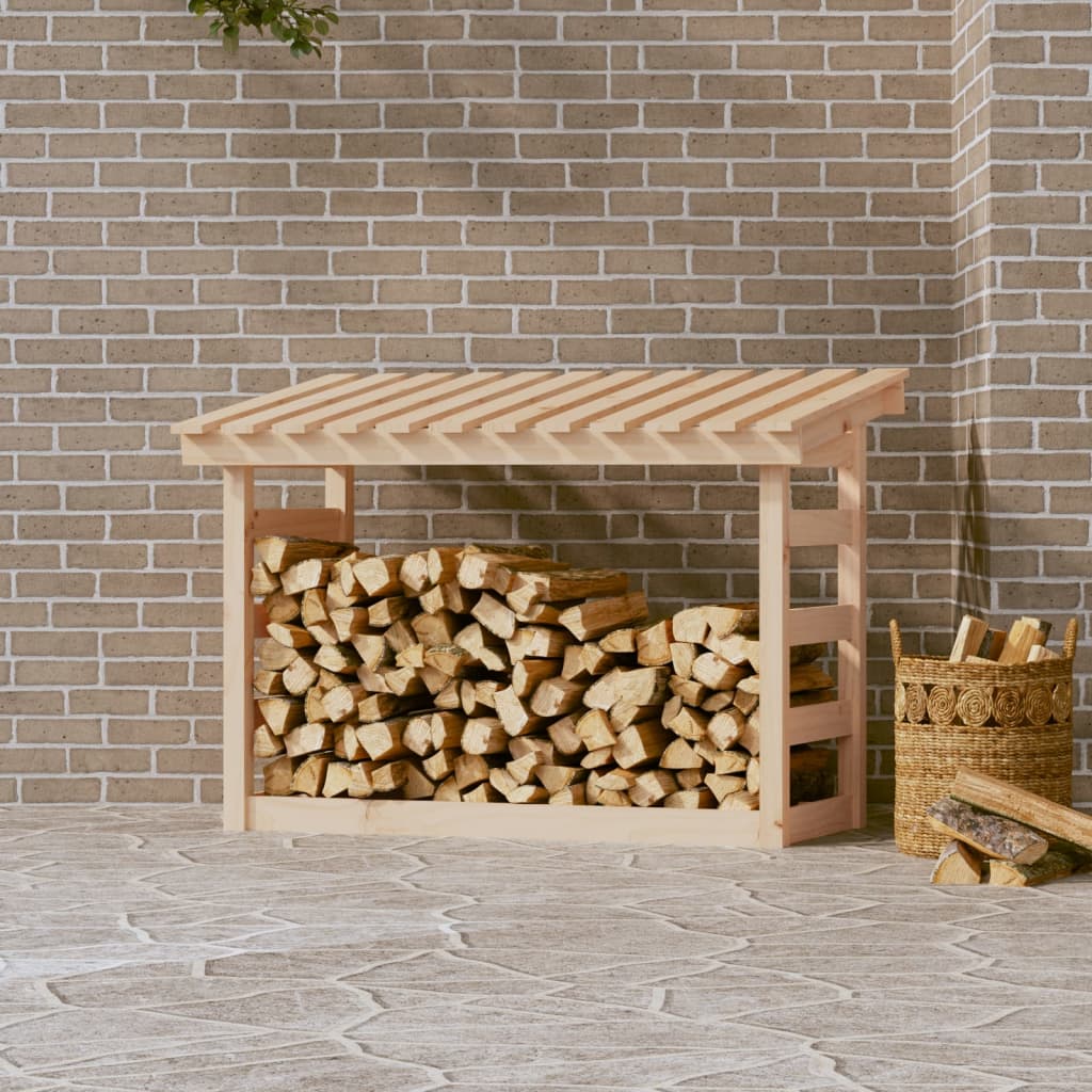Vidaxl Fireplace Trek 108x64.5x78 cm de pino sólido