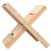 Soporte de bloques de madera Vidaxl 47x39.5x48 cm de pino sólido