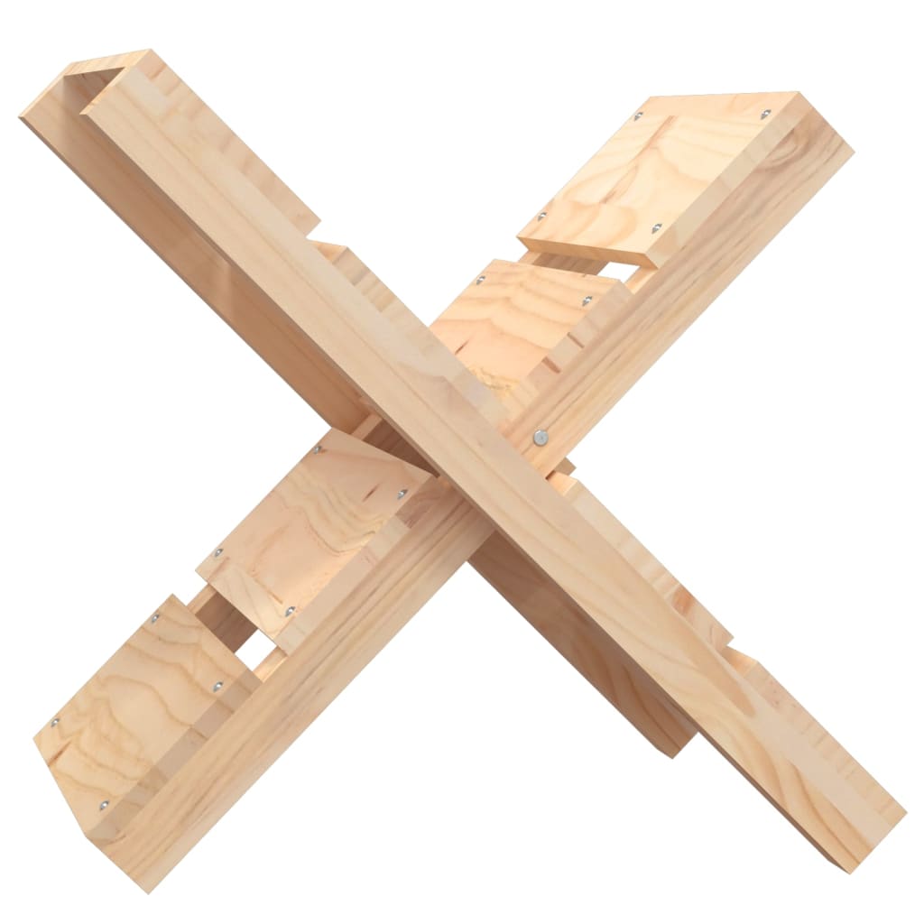 Soporte de bloques de madera Vidaxl 47x39.5x48 cm de pino sólido