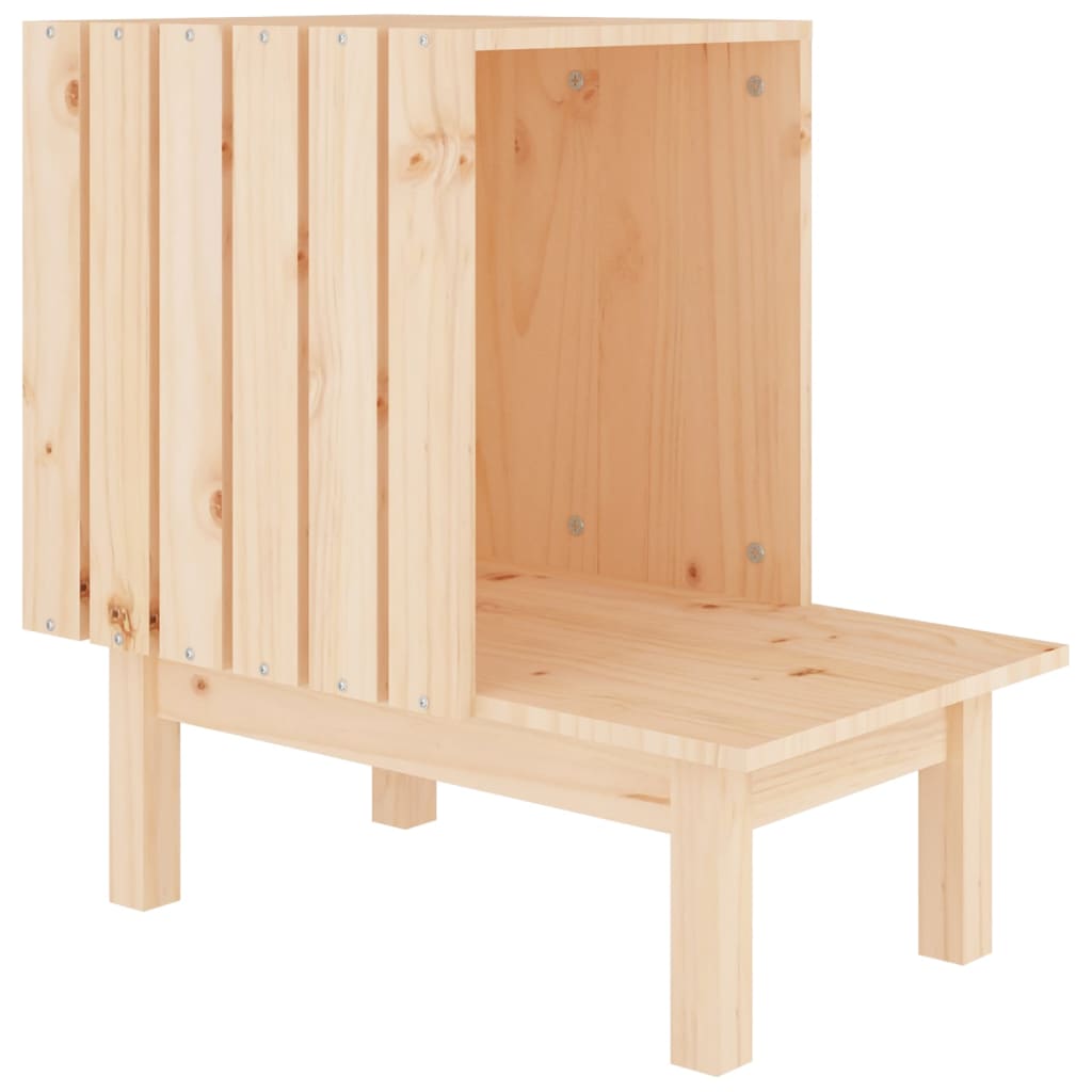 Vidaxl kattenhuis 60x36x60 cm pino solido