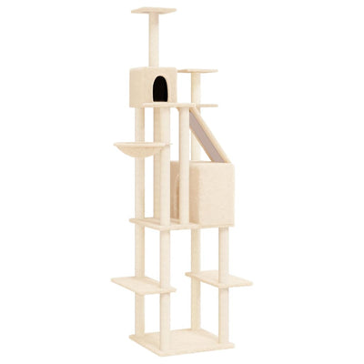Vidaxl Cat Furniture con graffi di sisal 201 cm crema