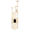 Muebles de gato de Vidaxl con postes de rascado de sisal 190 cm de crema