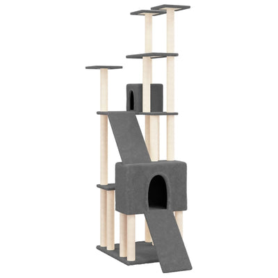 Vidaxl Cat Furniture con graffi di sisal 190 cm Grigio scuro